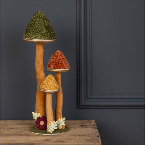 Autumn Toadstool X3-Homeware-Floralsilk-Thursford Enterprises Ltd.