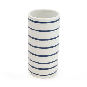 Harbour Stripe Tumbler/Toothbrush Holder-Homeware-Candlelight-Thursford Enterprises Ltd.