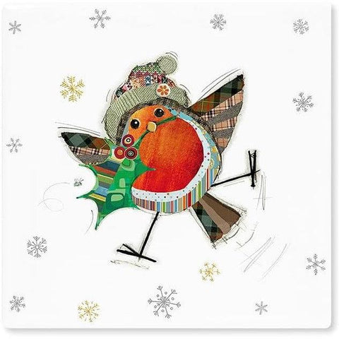 Coaster - Festive Robin-Homeware-Lesser & Pavey-Thursford Enterprises Ltd.