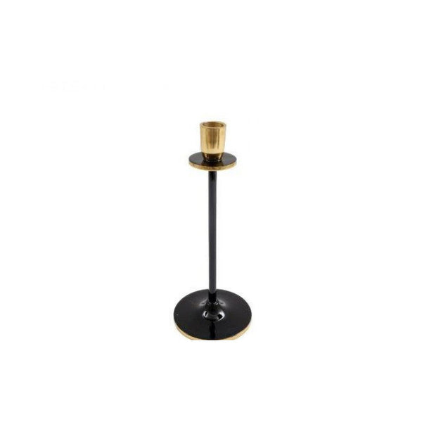 Candlestick Black & Gold Metal-Gifts-Sifcon International-Large-Thursford Enterprises Ltd.