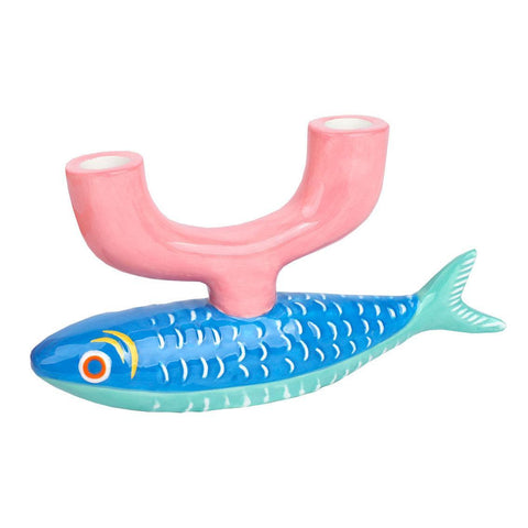 Ceramic Fish Candle Holder-Homeware-Talking Tables-Thursford Enterprises Ltd.