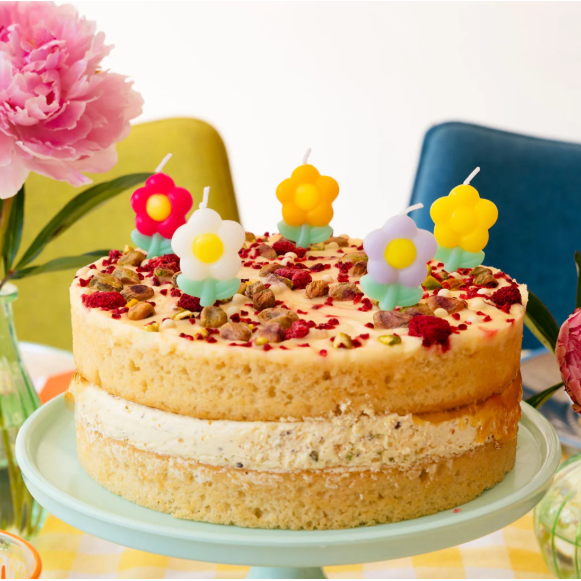 Candles Daisy Shaped 5PK-Gifts-Talking Tables-Thursford Enterprises Ltd.