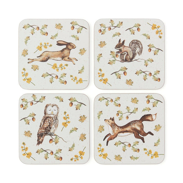 Forest Fable Coasters Set 4-Homeware-City Look-Thursford Enterprises Ltd.