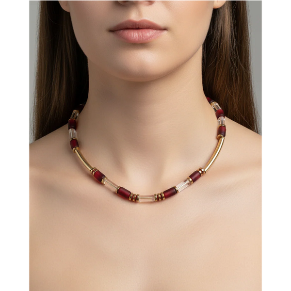 Red Indian Glass Necklace-Jewellery-Gist-Thursford Enterprises Ltd.
