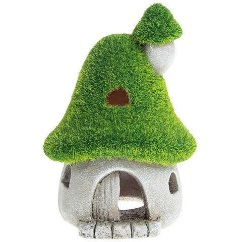 Grassy Fat Toadstool House-Garden Ornaments-Joe Davies-Thursford Enterprises Ltd.