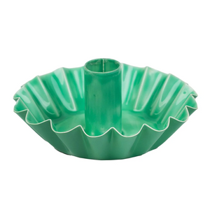 Green Enamel Candle Holder-Homeware-Talking Tables-Thursford Enterprises Ltd.