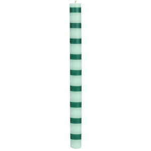Green Stripe Candle-Homeware-Talking Tables-Thursford Enterprises Ltd.