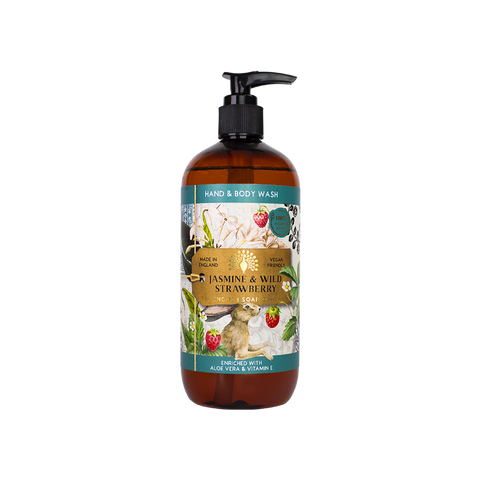 Anniversary Hand & Body Wash - Jasmine & Wild Strawberry-Scented Products-The English Soap Co.-Thursford Enterprises Ltd.