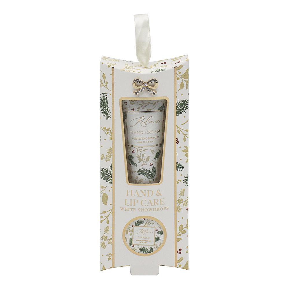 White Snowdrop Hand & Lip Care Set-Gifts-Lesser & Pavey-Thursford Enterprises Ltd.