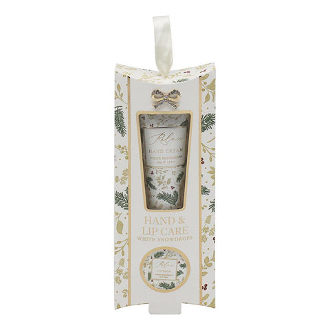 White Snowdrop Hand & Lip Care Set-Gifts-Lesser & Pavey-Thursford Enterprises Ltd.