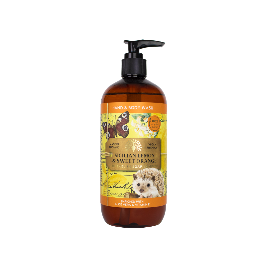 Anniversary Hand & Body Wash - Sicilian Lemon & Sweet Orange-Scented Products-The English Soap Co.-Thursford Enterprises Ltd.