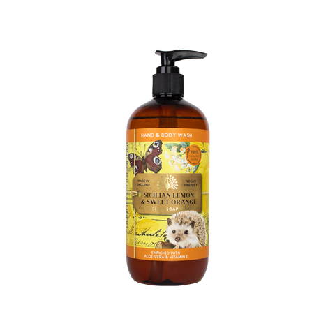 Anniversary Hand & Body Wash - Sicilian Lemon & Sweet Orange-Scented Products-The English Soap Co.-Thursford Enterprises Ltd.