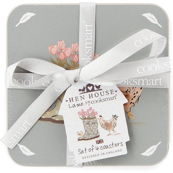 Hen House Lane Coasters set of 4-Homeware-City Look-Thursford Enterprises Ltd.