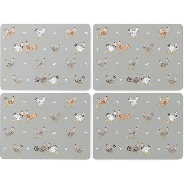 Hen House Lane Placemats set 4-Homeware-City Look-Thursford Enterprises Ltd.