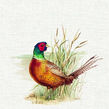 Paper Napkins Hunted Pheasant cream