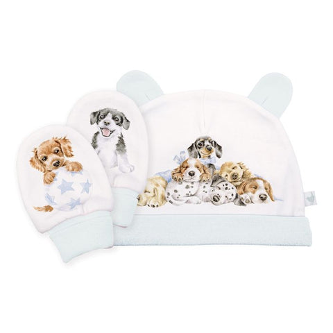 Little Paws Hat & Mitten Set-Baby Gifts-Wrendale-Thursford Enterprises Ltd.