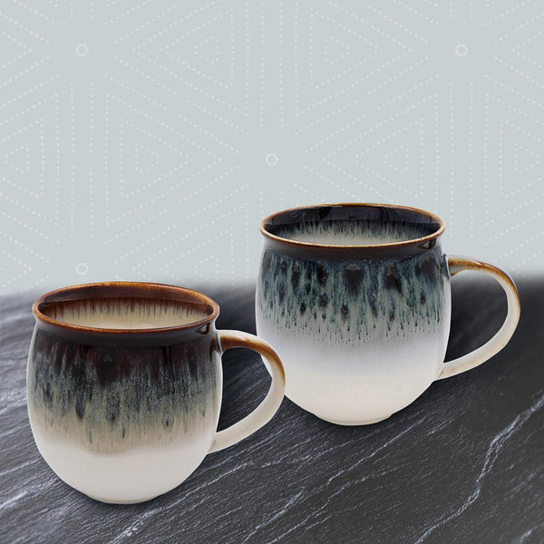 Reactive Glaze Mugs set of 2-Homeware-Lesser & Pavey-Thursford Enterprises Ltd.