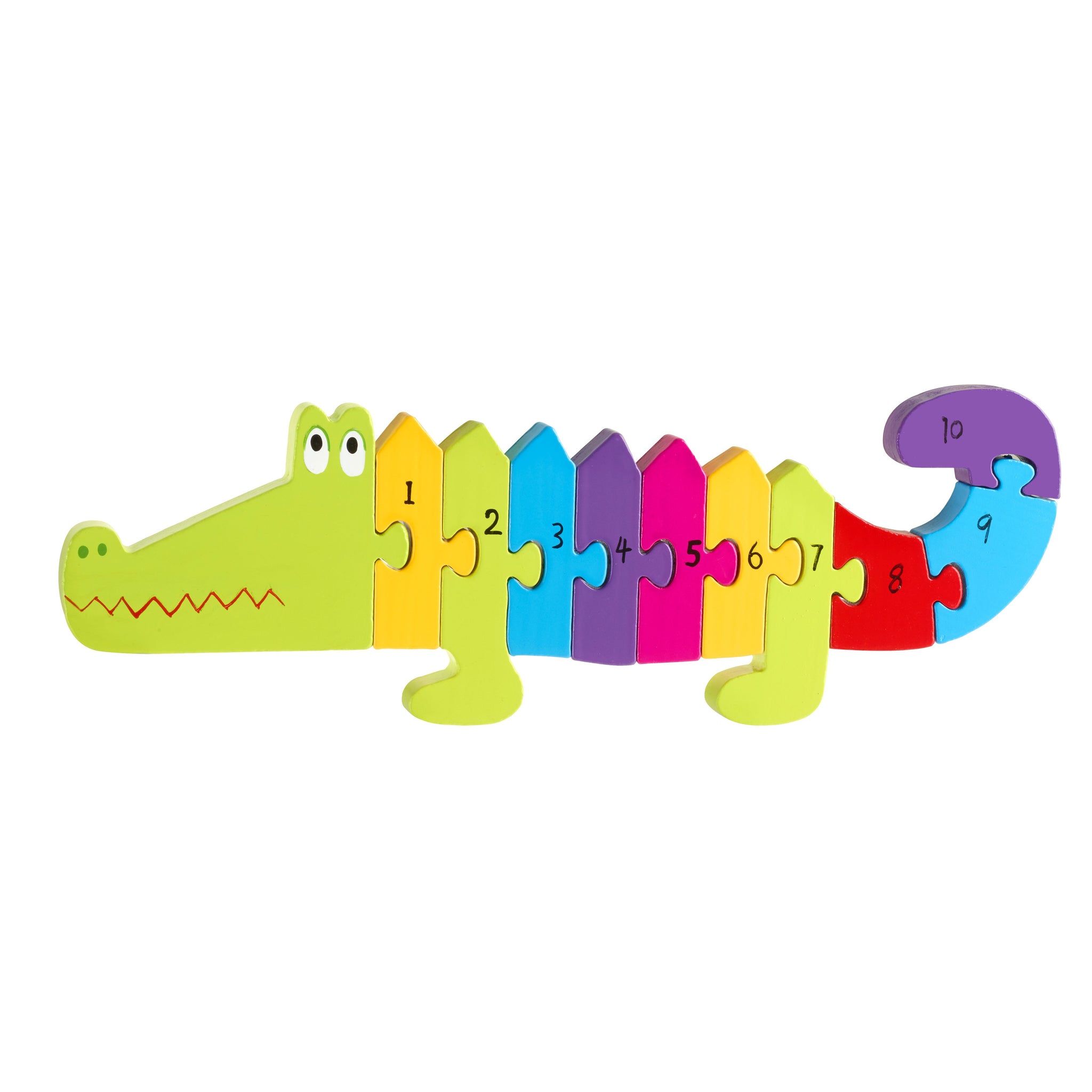 Number Puzzle - Crocodile-Toys-Orange Tree Toys-Thursford Enterprises Ltd.