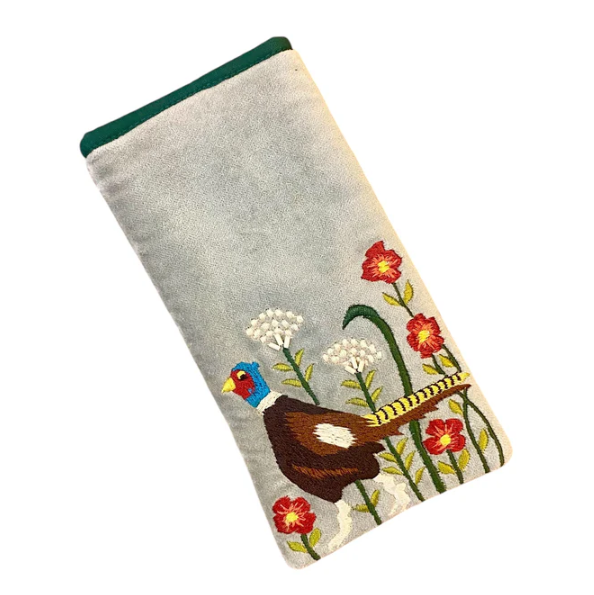 Pheasant Glasses Pouch-Gifts-At Home In The Country-Thursford Enterprises Ltd.
