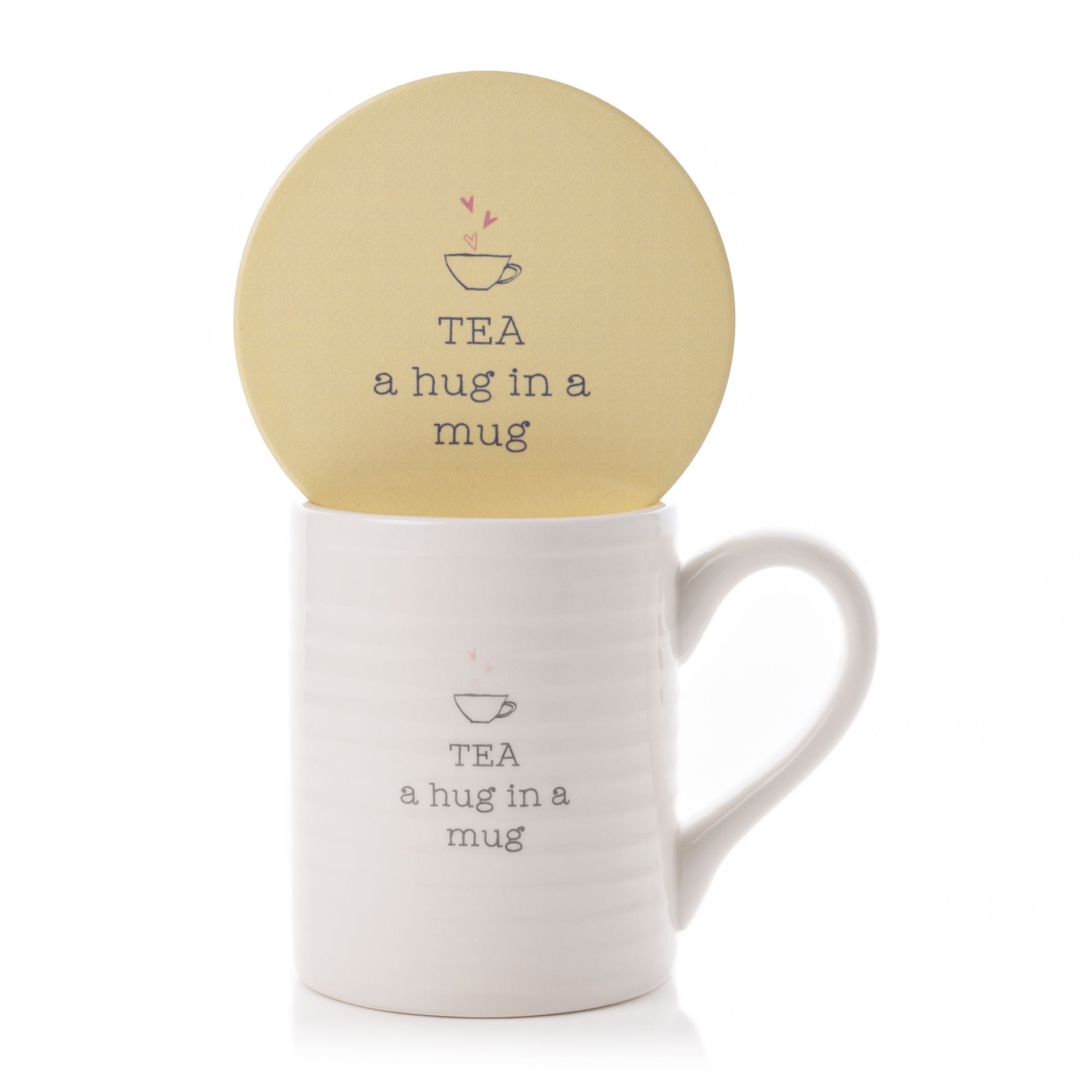 Love Life 'Tea a hug in a mug'  Mug & Coaster set