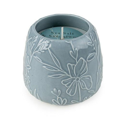 Ceramic Scented Candle Pot - Blue-Homeware-Candlelight-Thursford Enterprises Ltd.