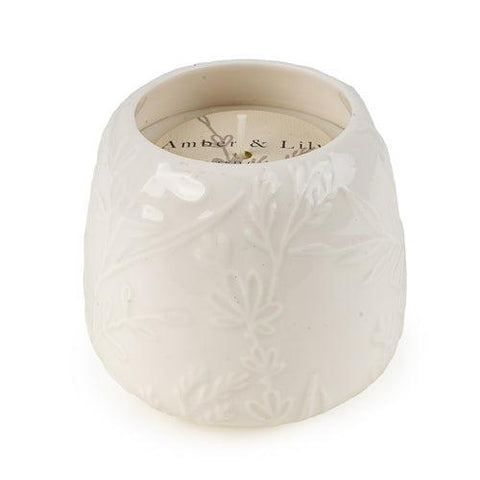 Ceramic Scented Candle Pot - Cream-Homeware-Candlelight-Thursford Enterprises Ltd.
