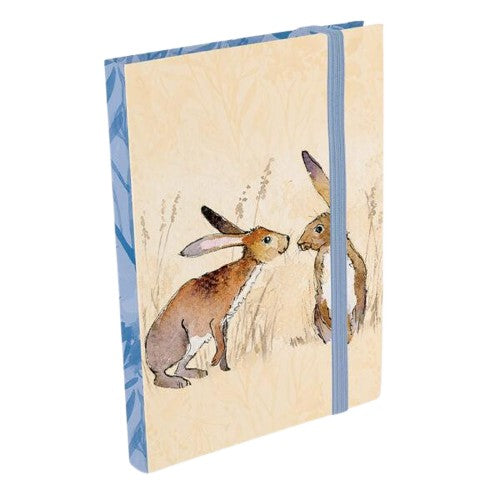A6 Notebook - Kissing Hares-Stationery-The Gifted Stationery-Thursford Enterprises Ltd.