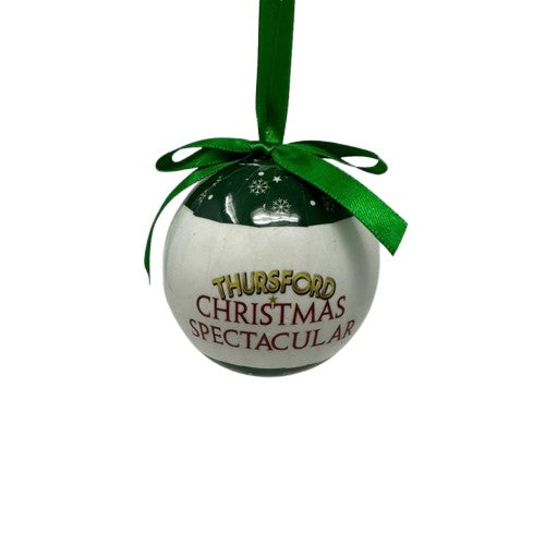 Thursford Bauble Green-Branded items-Premier Decorations-Thursford Enterprises Ltd.