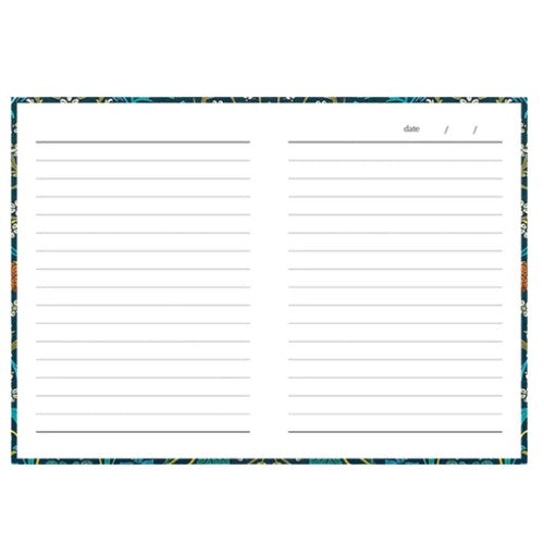 A6 Notebook - William Morris Blackthorn-Stationery-The Gifted Stationery-Thursford Enterprises Ltd.