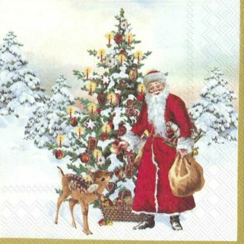 Paper Napkins 'Annual Christmas Santa'-Homeware-Ideal Home Range-Thursford Enterprises Ltd.