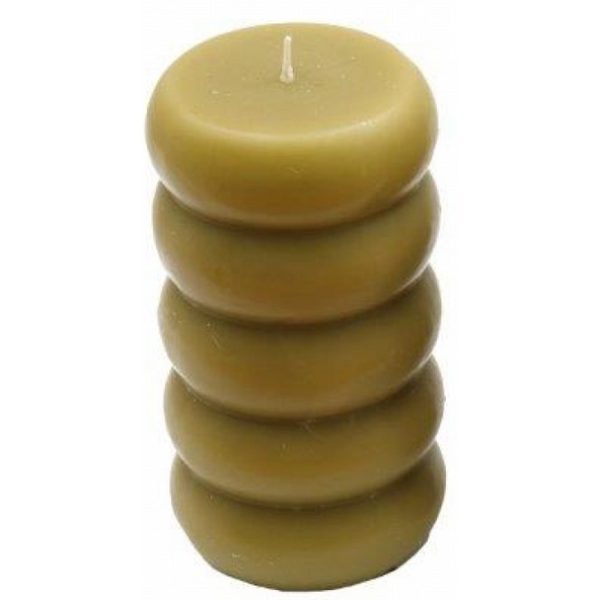 Candles - Ribbed Pillar-Gifts-Sifcon International-Mustard-Thursford Enterprises Ltd.