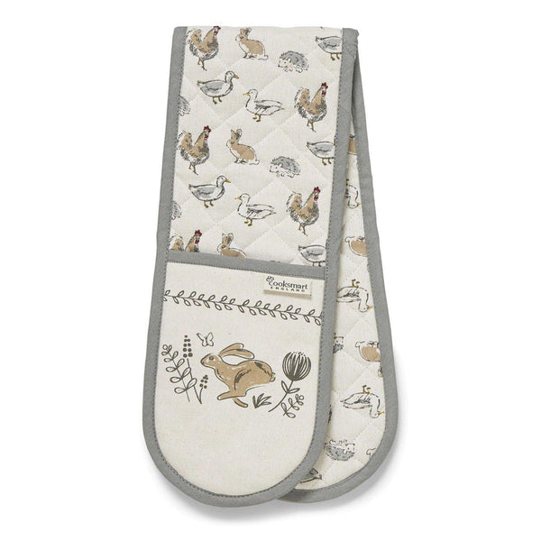 Country Animals Double Oven Glove-Homeware-City Look-Thursford Enterprises Ltd.