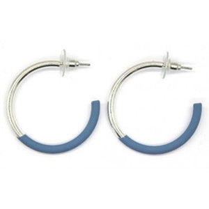 Earrings C Shape Small-Jewellery-Isles & Stars-Blue-Thursford Enterprises Ltd.