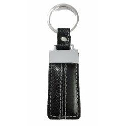 Key Chain Polished Metal & Black-For Him-Sarome Uk-Thursford Enterprises Ltd.