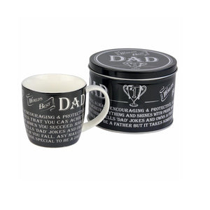 Mug in a Tin - 'Worlds Best Dad'-For Him-Sarome Uk-Thursford Enterprises Ltd.
