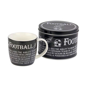 Mug in a Tin - 'Football Crazy'-For Him-Sarome Uk-Thursford Enterprises Ltd.