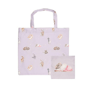 Shopping Bag - Foldable 'Glamour Puss'-Shopping Bag-Wrendale-Thursford Enterprises Ltd.
