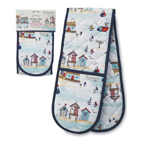 Beside the Seaside Double Oven Gloves-Homeware-City Look-Thursford Enterprises Ltd.