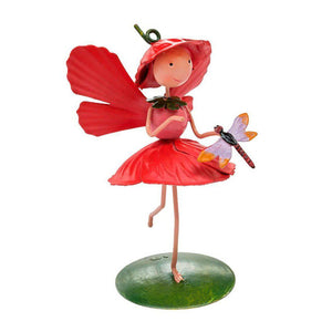 Floral Fairy mini Poppy-Garden Ornaments-Fountasia-Thursford Enterprises Ltd.